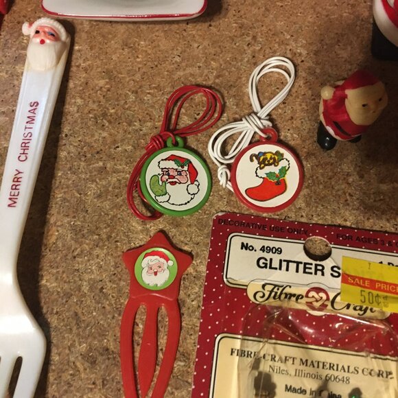 CHRISTMAS SANTA CLAUS LOT PLUSH WIND UP TOYS CHIMNEY FINGER PUPPET MINI FIGURE - Picture 6 of 10